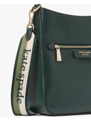 Hudson Pebbled Leather Large Messenger Crossbody