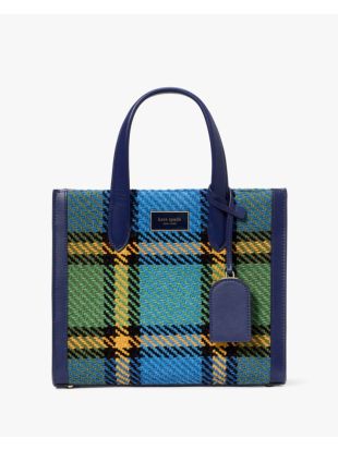 Manhattan Grand Plaid Tweed Small Tote