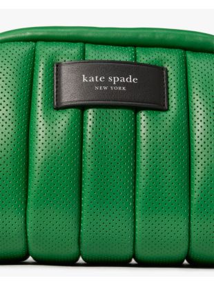 Puffed Perforated Leather Crossbody