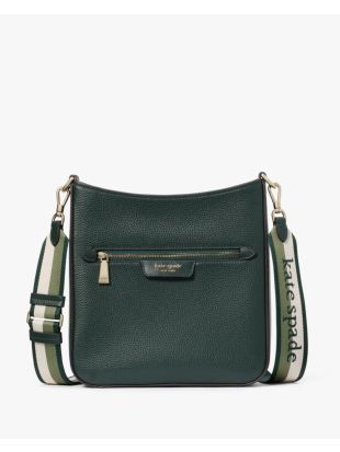 Hudson Pebbled Leather Large Messenger Crossbody