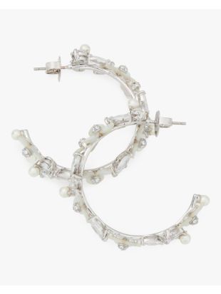 Precious Pansy Hoops