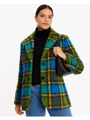 Grand Plaid Wool Jacket