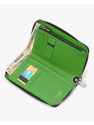 Label Medium Zip-Around Wallet