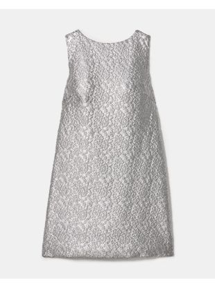 Foil Lace Shift Dress